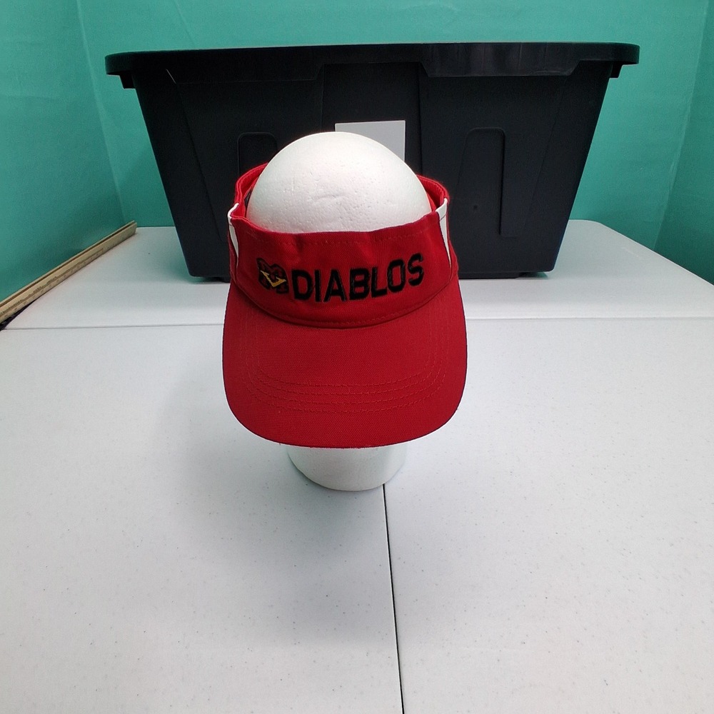Sport-Tek Diablos Football Visor OSFM Red Athletic Sideline Headwear